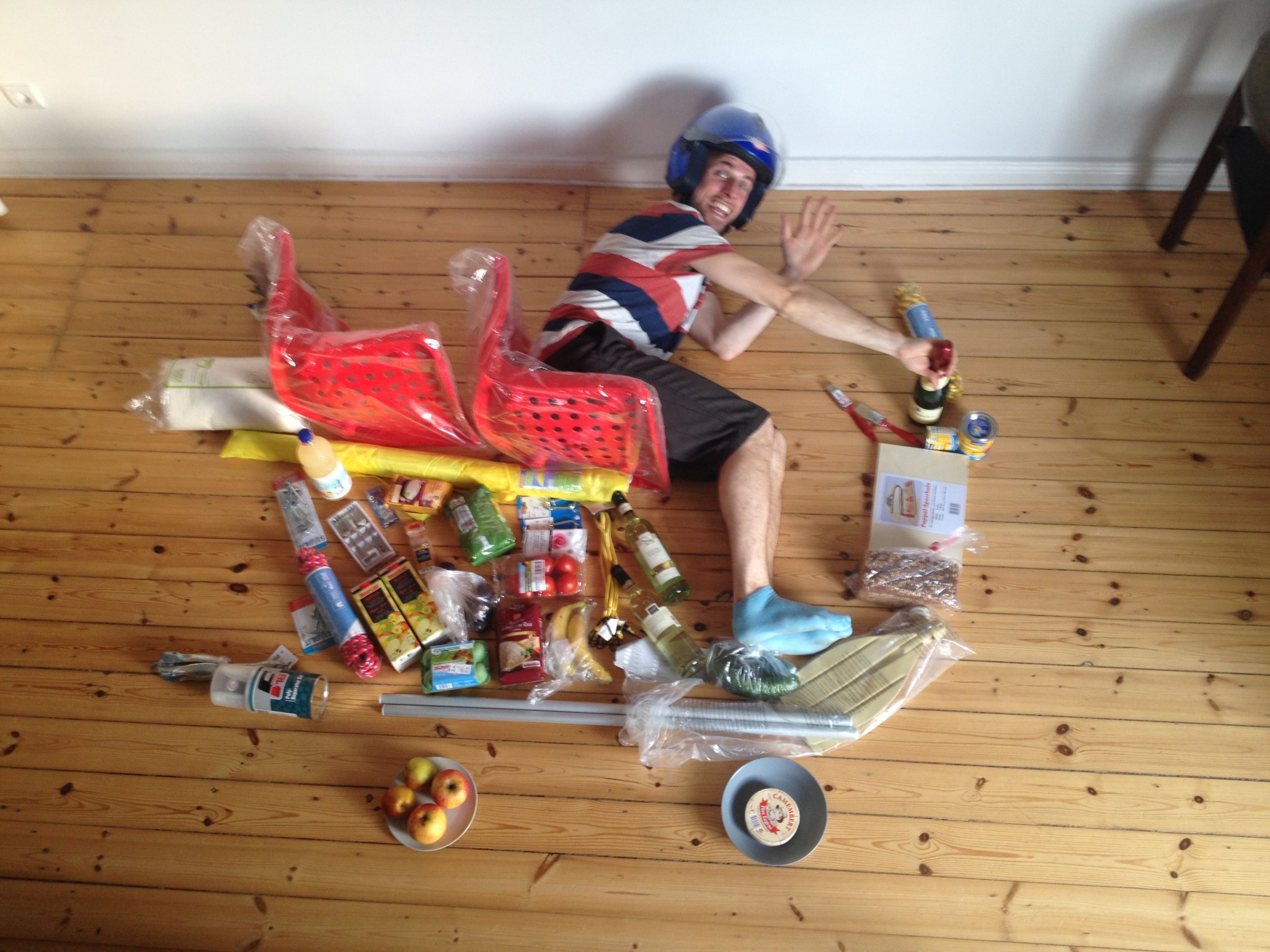 Motorroller vollgepackt
