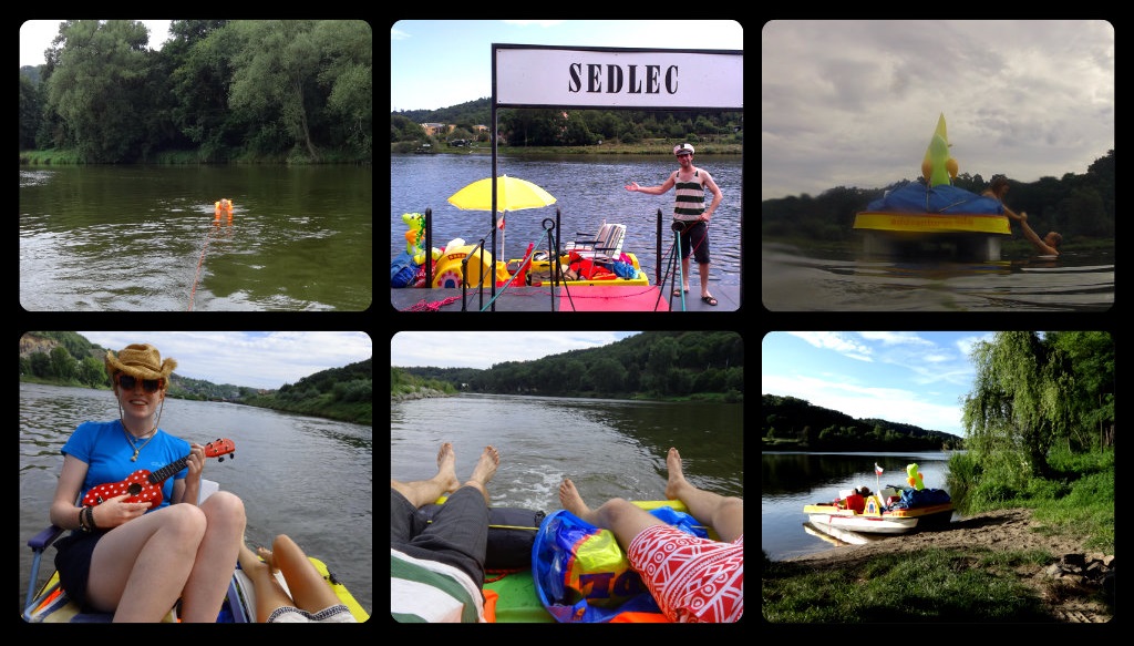 scenes from boatle pedalo river tour