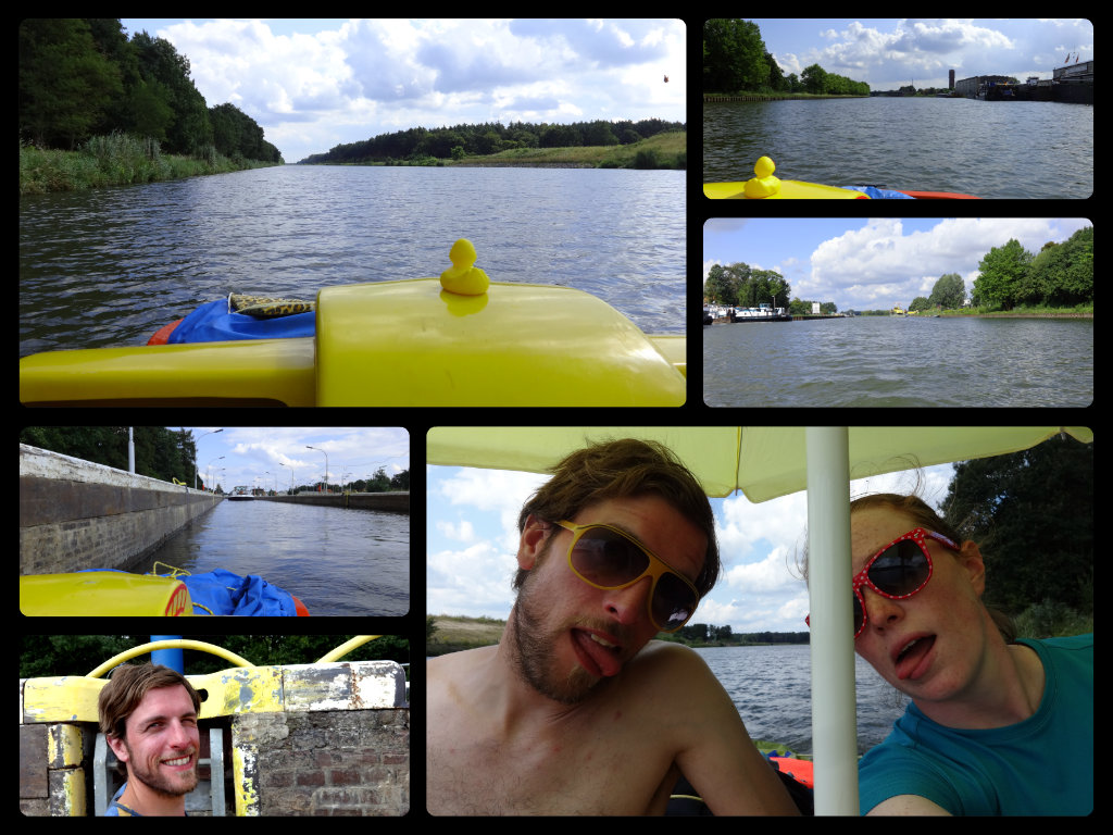 Einen langen Tag auf der Elbe Havel kanal