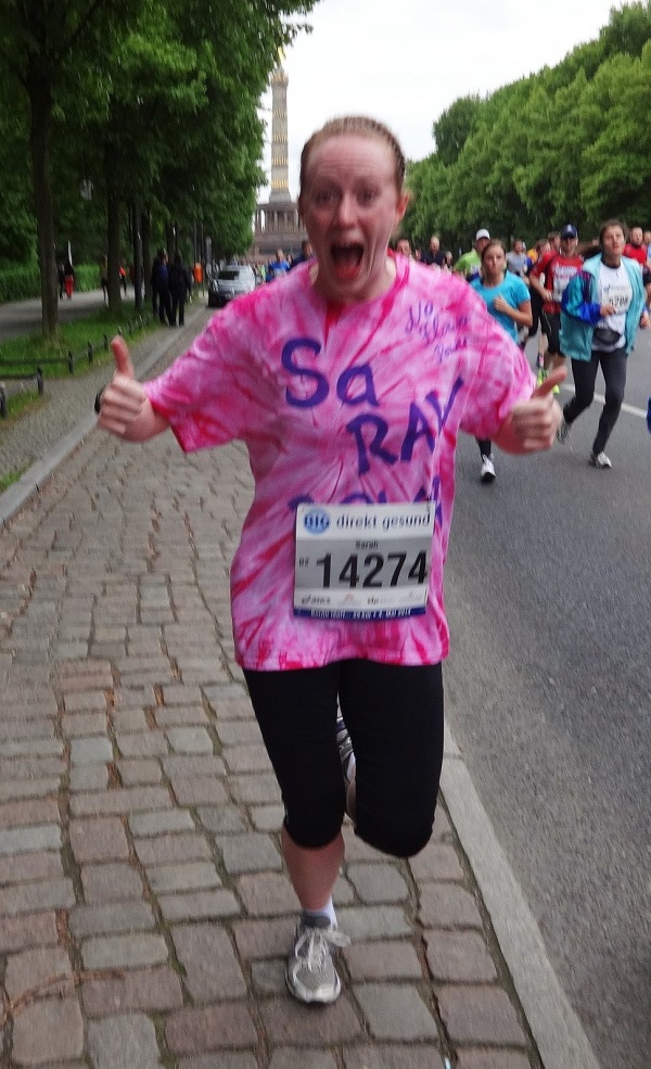 sarah running half marathon berlin