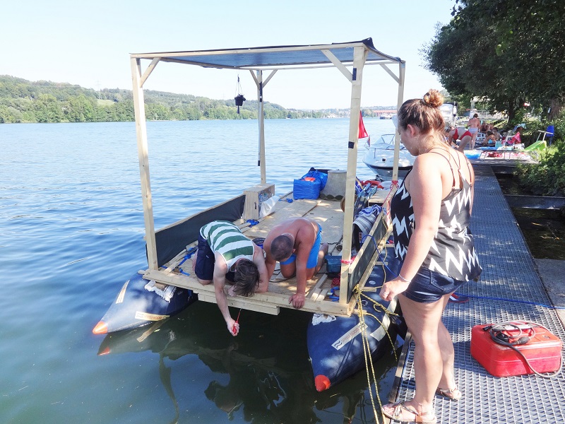 Donau floß reparatur selber bauen
