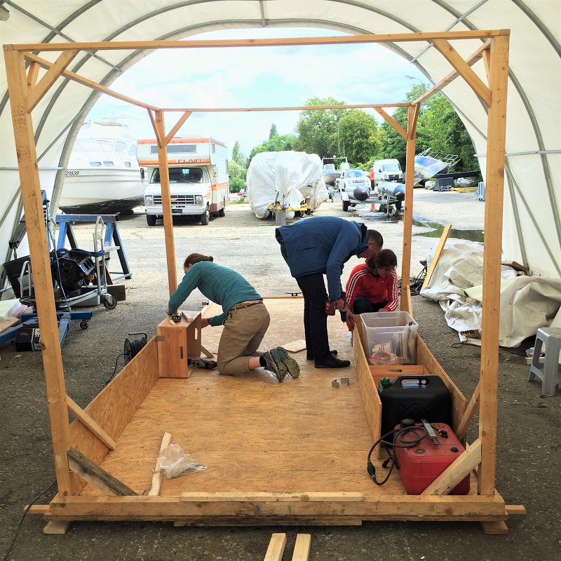 diy raft construction house build your own adventure