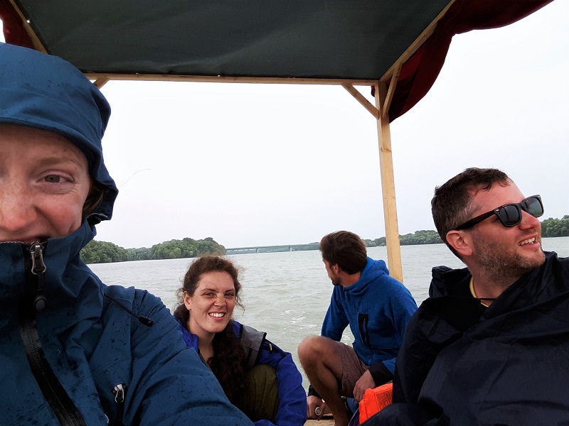 roof rain raft danube hungary